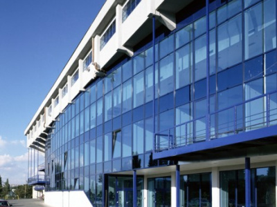 Tribune ouest du stade Sparta