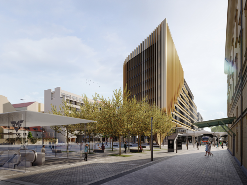 Image: Réception officielle avec les autorités du projet Masaryčka dans un mois